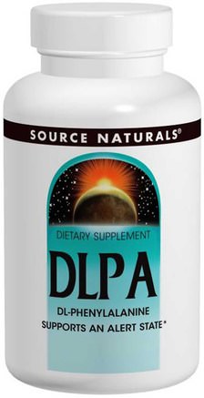 DLPA, 375 mg, 120 Tablets by Source Naturals-Kosttillskott, Aminosyror, Dl Fenylalanin (Dlpa)
