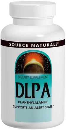 DLPA, 750 mg, 60 Tablets by Source Naturals-Kosttillskott, Aminosyror, Dl Fenylalanin (Dlpa)
