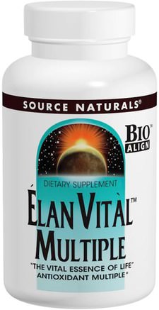Elan Vital Multiple, 90 Tablets by Source Naturals-Vitaminer, Multivitaminer