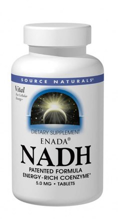 ENADA NADH, 5.0 mg, 30 Tablets by Source Naturals-Kosttillskott, Nadh