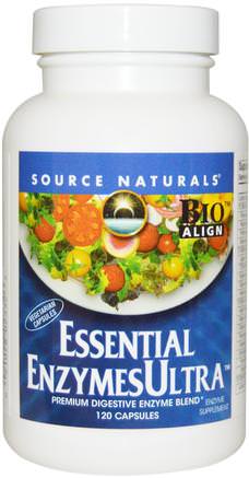 Essential Enzymes Ultra, 120 Capsules by Source Naturals-Kosttillskott, Enzymer, Serrapeptas, Matsmältningsenzymer