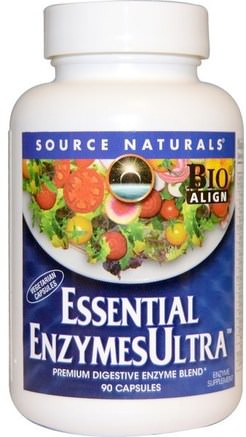 Essential EnzymesUltra, 90 Capsules by Source Naturals-Kosttillskott, Matsmältningsenzymer