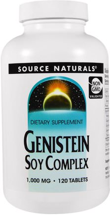 Genistein, Soy Complex, 1.000 mg, 120 Tablets by Source Naturals-Kosttillskott, Sojaprodukter, Soja Genistein