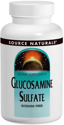 Glucosamine Sulfate Powder, Sodium Free, 16 oz (453.6 g) by Source Naturals-Kosttillskott, Glukosaminsulfat