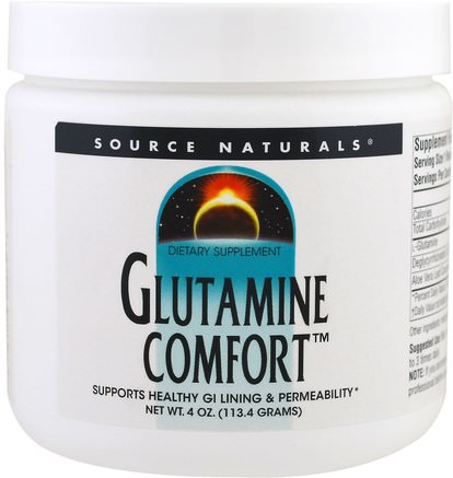 Glutamine Comfort, 4 oz (113.4 g) by Source Naturals-Kosttillskott, Aminosyror, L Glutamin, L Glutaminpulver