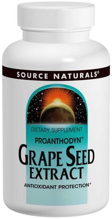 Grape Seed Extract, Proanthodyn, 100 mg, 120 Capsules by Source Naturals-Kosttillskott, Antioxidanter, Druvfrö Extrakt