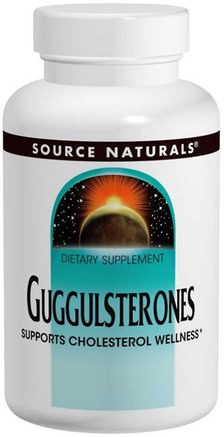 Guggulsterones, 37.5 mg, 120 Tablets by Source Naturals-Örter, Guggul (Commiphora Mukul), Kall Influensa Och Viral, Wellnessformelprodukter