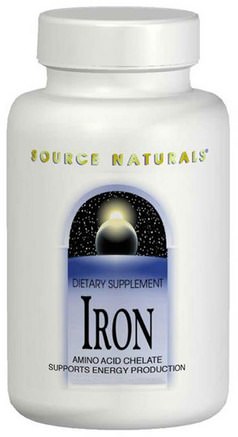 Iron, 25 mg, 250 Tablets by Source Naturals-Kosttillskott, Mineraler, Järn
