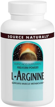 L-Arginine, 3.53 oz (100 g) by Source Naturals-Kosttillskott, Aminosyror, L Arginin, L Argininpulver