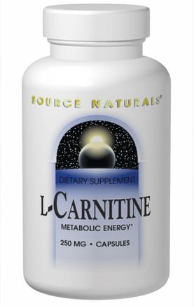 L-Carnitine, 250 mg, 120 Capsules by Source Naturals-Kosttillskott, Aminosyror, L Karnitin