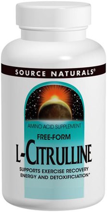 L-Citrulline, 500 mg, 120 Capsules by Source Naturals-Kosttillskott, Aminosyror, L Citrullin
