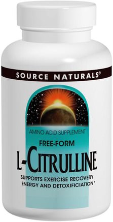 L-Citrulline, Free-Form Powder, 3.53 oz (100 g) by Source Naturals-Kosttillskott, Aminosyror, L Citrullin