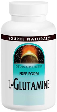 L-Glutamine, 500 mg, 100 Capsules by Source Naturals-Kosttillskott, Aminosyror, L Glutamin