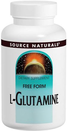 L-Glutamine, 500 mg, 100 Tablets by Source Naturals-Kosttillskott, Aminosyror, L Glutamin, L-Glutamintabletter