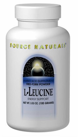 L-Leucine, 3.53 oz (100 g) by Source Naturals-Kosttillskott, Aminosyror, L-Leucin