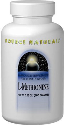 L-Methionine, 3.53 oz (100 g) by Source Naturals-Kosttillskott, Aminosyror, L Metionin