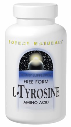 L-Tyrosine, Free-Form Powder, 3.53 oz (100 g) by Source Naturals-Kosttillskott, Aminosyror, L Tyrosin