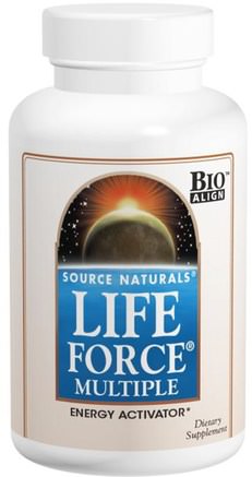 Life Force Multiple, 180 Tablets by Source Naturals-Vitaminer, Multivitaminer