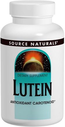 Lutein, 20 mg, 60 Capsules by Source Naturals-Kosttillskott, Antioxidanter, Lutein