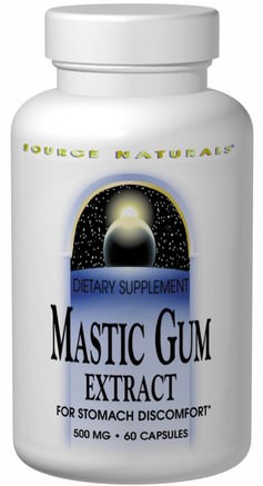 Mastic Gum Extract, 60 Capsules by Source Naturals-Bad, Skönhet, Oral Tandvård, Mastergummi