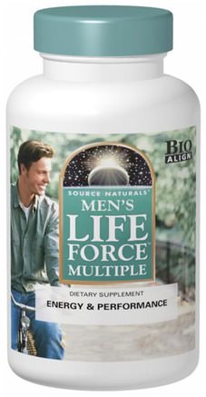 Mens Life Force Multiple, 90 Tablets by Source Naturals-Vitaminer, Män Multivitaminer, Livskraft