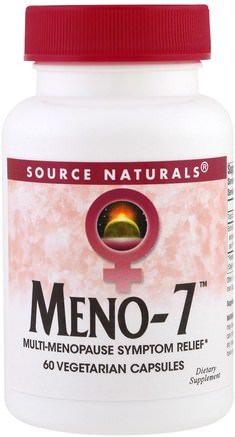 Meno-7, 60 Veggie Capsules by Source Naturals-Hälsa, Kvinnor