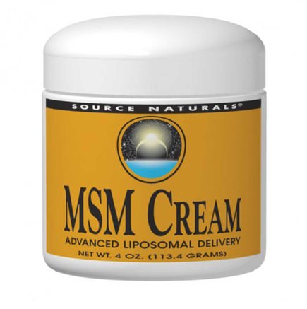 MSM Cream, 4 oz (113.4 g) by Source Naturals-Hälsa, Artrit