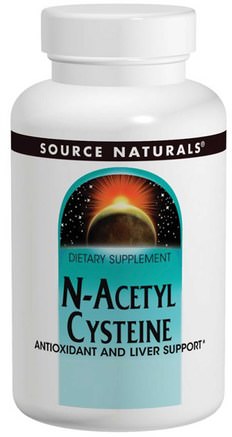 N-Acetyl Cysteine, 600 mg, 120 Tablets by Source Naturals-Kosttillskott, Aminosyror, Nac (N Acetylcystein)