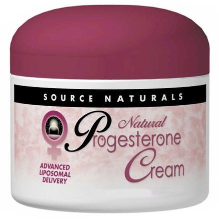 Natural Progesterone Cream, 4 oz (113.4 g) by Source Naturals-Hälsa, Kvinnor, Progesteronkrämprodukter