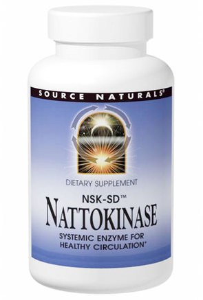 NSK-SD, Nattokinase, 100 mg, 30 Capsules by Source Naturals-Kosttillskott, Nattokinas