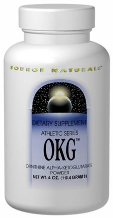 OKG (Ornithine Alpha-Ketoglutarate) Powder, 4 oz (113.4 g) by Source Naturals-Kosttillskott, Akg (Alfa-Ketoglutarsyra)