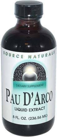 Pau DArco, 8 fl oz (236.56 ml) by Source Naturals-Örter, Pau Darco