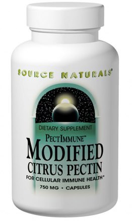 PectImmune, Modified Citrus Pectin, 750 mg, 120 Capsules by Source Naturals-Kosttillskott, Fiber, Citruspektin Modifierad