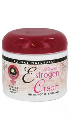 Phyto-Estrogen Cream, 4 oz (113.4 g) by Source Naturals-Hälsa, Kvinnor, Klimakteriet
