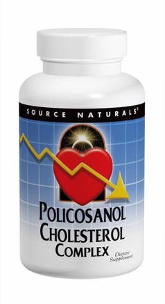 Policosanol Cholesterol Complex, 60 Tablets by Source Naturals-Hälsa, Kolesterolstöd, Polikosanol