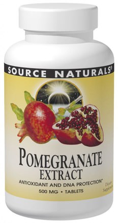 Pomegranate Extract, 240 Tablets by Source Naturals-Kosttillskott, Antioxidanter, Granatäpple Juice Extrakt