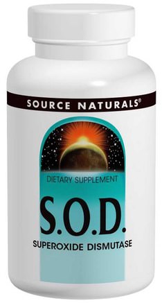 S.O.D., 2000 Units, 90 Tablets by Source Naturals-Kosttillskott, Superoxid Dismutas Sod Glisodin