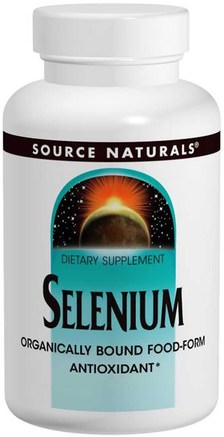 Selenium, 200 mcg, 120 Tablets by Source Naturals-Kosttillskott, Mineraler