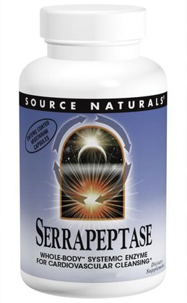 Serrapeptase, 120 Capsules by Source Naturals-Kosttillskott, Enzymer, Serrapeptas