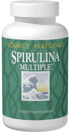 Spirulina Multiple, 100 Tablets by Source Naturals-Vitaminer, Multivitaminer