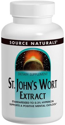 St. Johns Wort Extract, 300 mg, 240 Tablets by Source Naturals-Örter, St. Johns Wort