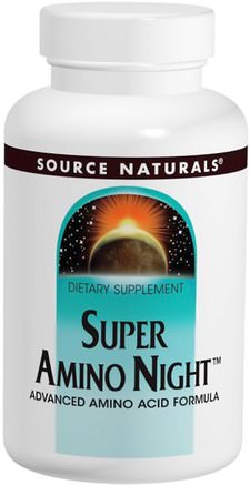 Super Amino Night, 240 Tablets by Source Naturals-Kosttillskott, Aminosyror, Aminosyra Kombinationer