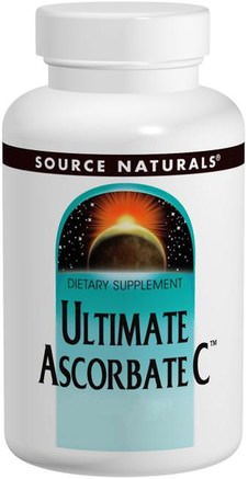 Ultimate Ascorbate C, 1000 mg, 100 Tablets by Source Naturals-Vitaminer, Tillskott, Magnesiumaskorbat