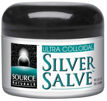 Ultra Colloidal Silver Salve, 2 oz (56.7 g) by Source Naturals-Kosttillskott, Mineraler, Flytande Mineraler, Kolloidalt Silver