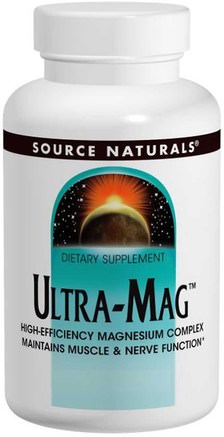 Ultra-Mag, 120 Tablets by Source Naturals-Kosttillskott, Mineraler, Magnesium