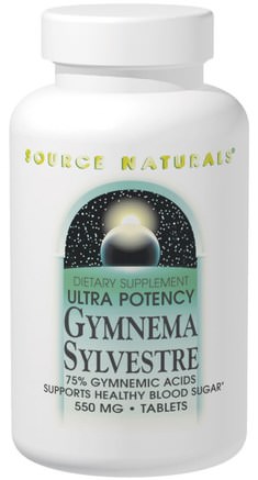 Ultra Potency Gymnema Sylvestre, 550 mg, 120 Tablets by Source Naturals-Örter, Gymnema