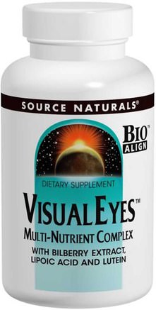 Visual Eyes, Multi-Nutrient Complex, 90 Tablets by Source Naturals-Hälsa, Ögonvård, Visionvård, Vision
