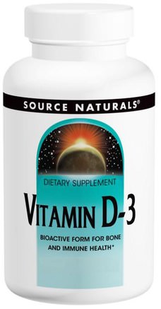 Vitamin D-3, 5.000 IU, 120 Capsules by Source Naturals-Vitaminer, Vitamin D3