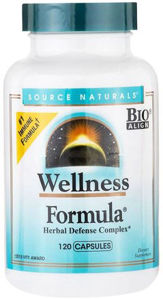 Wellness Formula, 120 Capsules by Source Naturals-Hälsa, Kall Influensa Och Viral, Wellnessformelprodukter