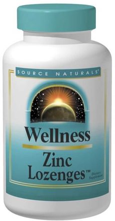 Wellness, Zinc Lozenges, Peach-Raspberry, 23 mg, 120 Lozenges by Source Naturals-Kosttillskott, Mineraler, Zinkbindlar